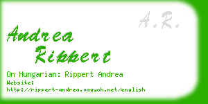 andrea rippert business card